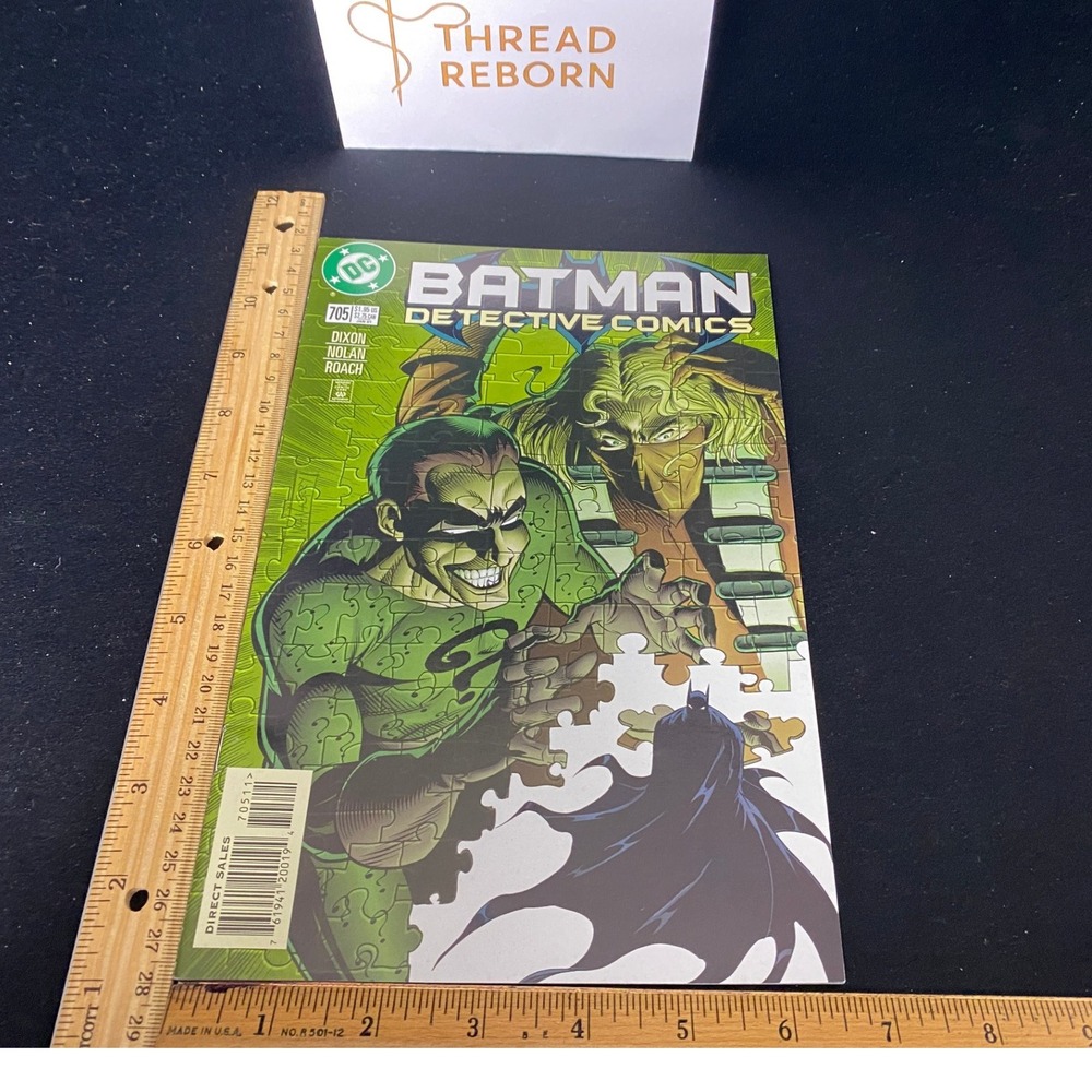 Detective Comics Batman Comic Book 705 - Riddler‎ and Batman Cover Art